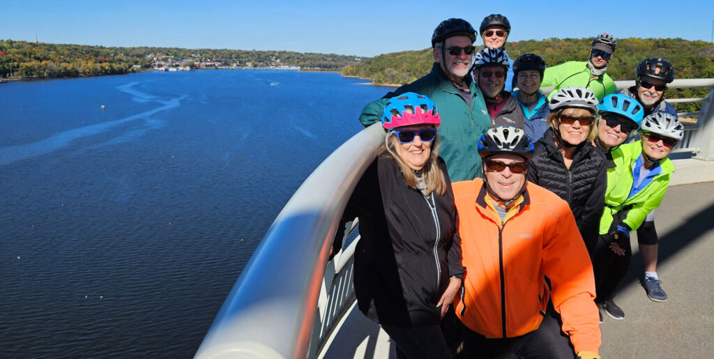 Participants in a Wellness 50+ Twin Cities bike ride.